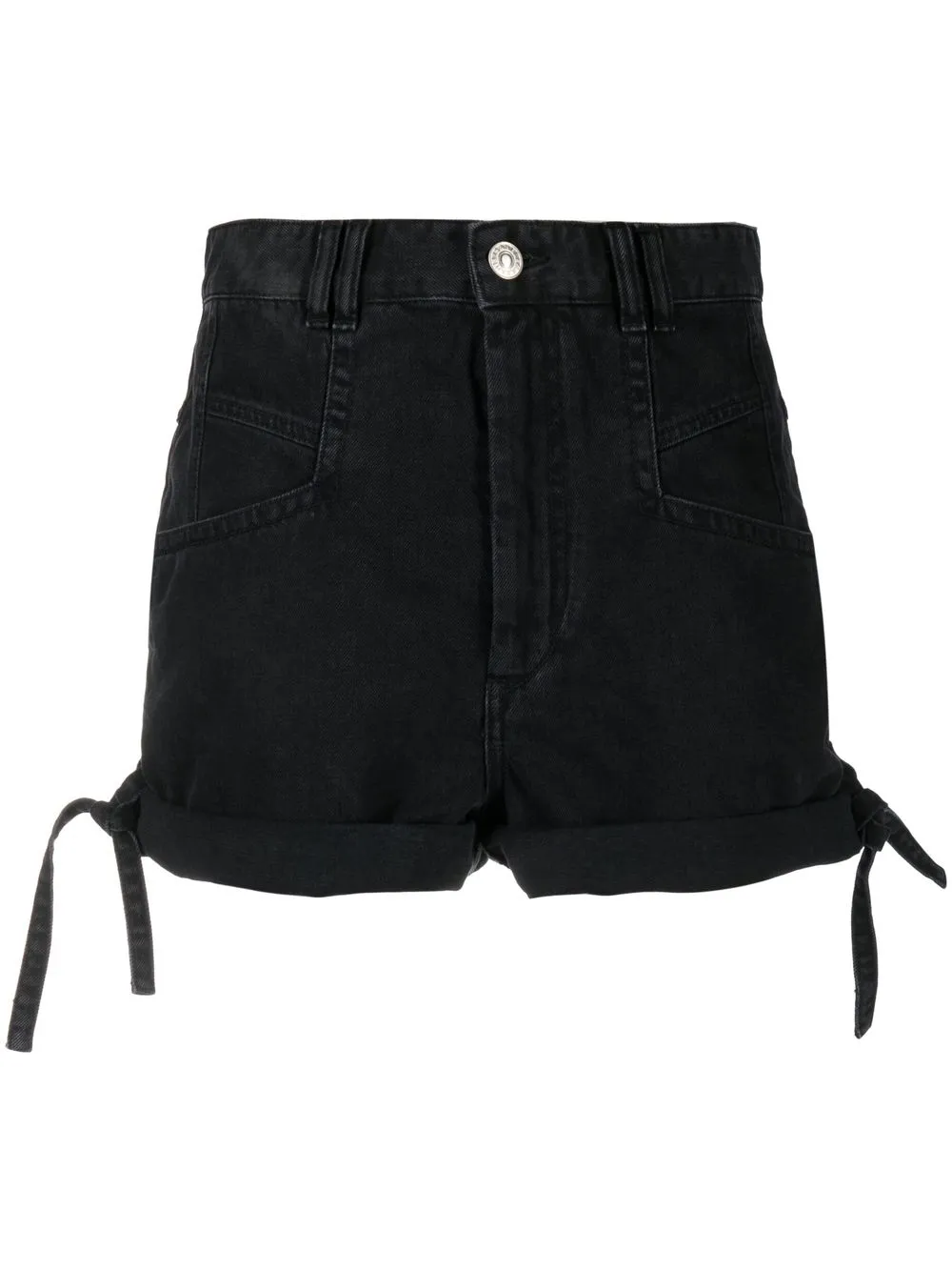 

Isabel Marant shorts de mezclilla Naesqui - Negro