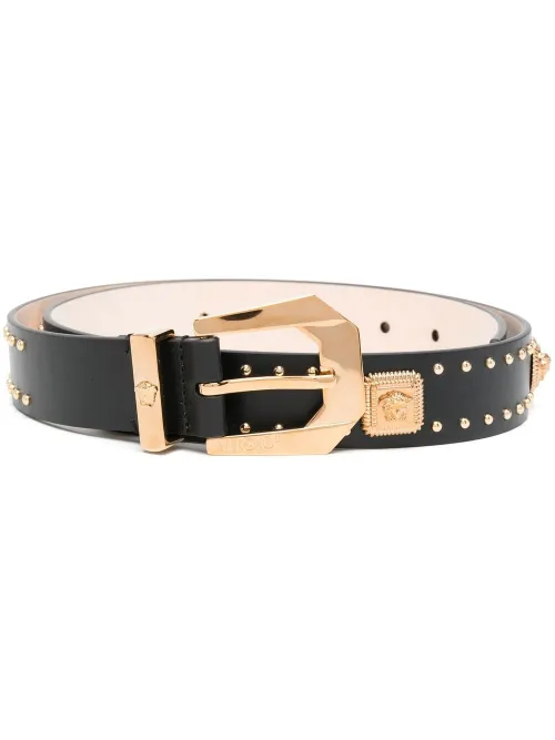 Ceinture Medusa Heritage à clous - Versace - Modalova