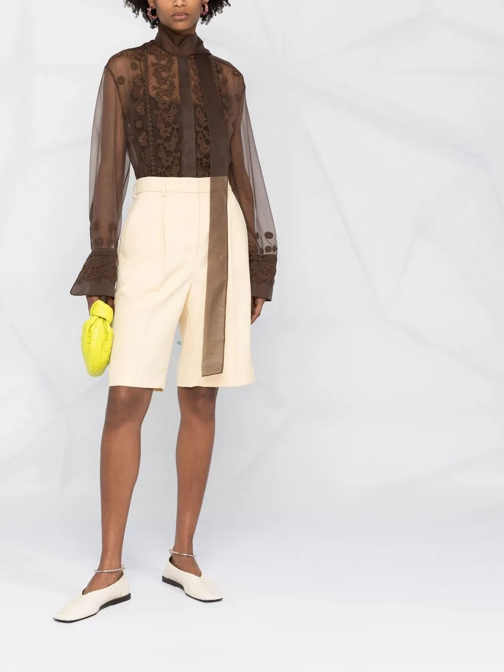 Valentino Garavani Rok met borduurwerk - Bruin