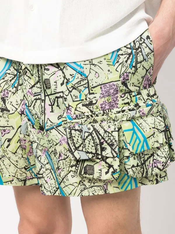 【関税&送料込】Fendi Fendi Printed Crepe Shorts FR6643AUQMF1SAW_01?hash=
