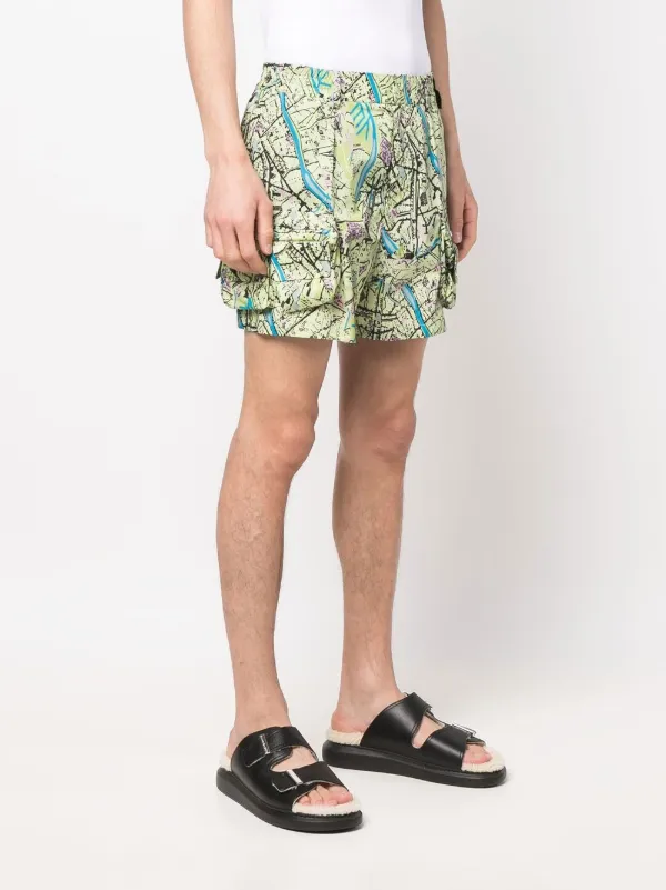 FENDI map-print Cargo Shorts | Green | FARFETCH