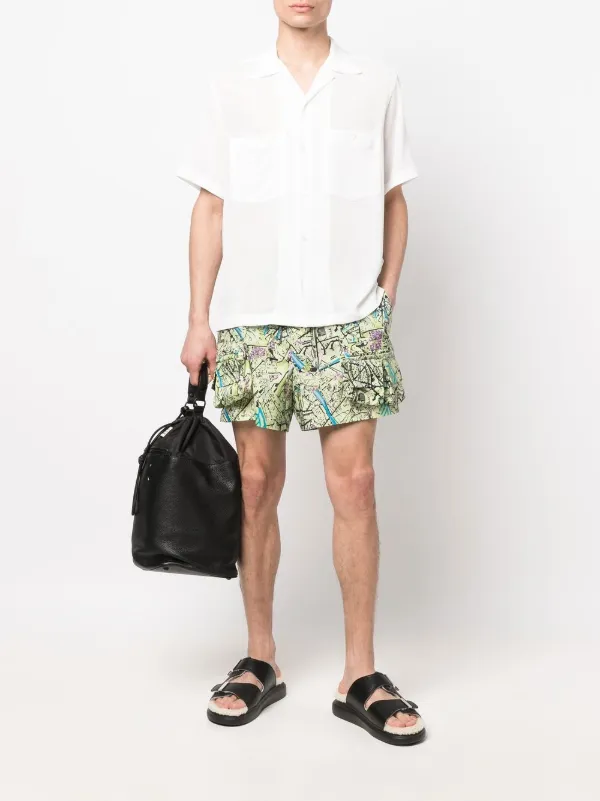 FENDI map-print Cargo Shorts | Green | FARFETCH