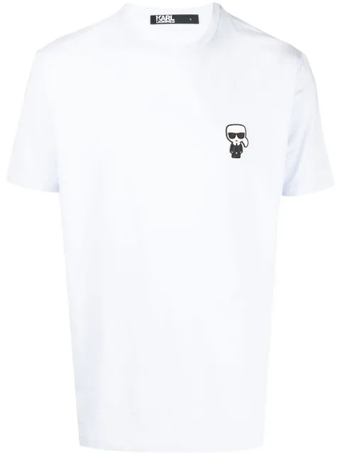 Karl Lagerfeld logo-patch cotton T-shirt