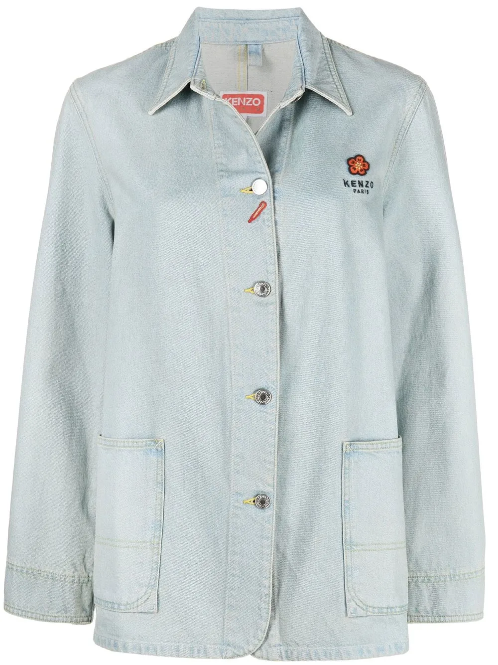 Kenzo x Nigo logo-embroidered denim jacket | Blue | Image 1