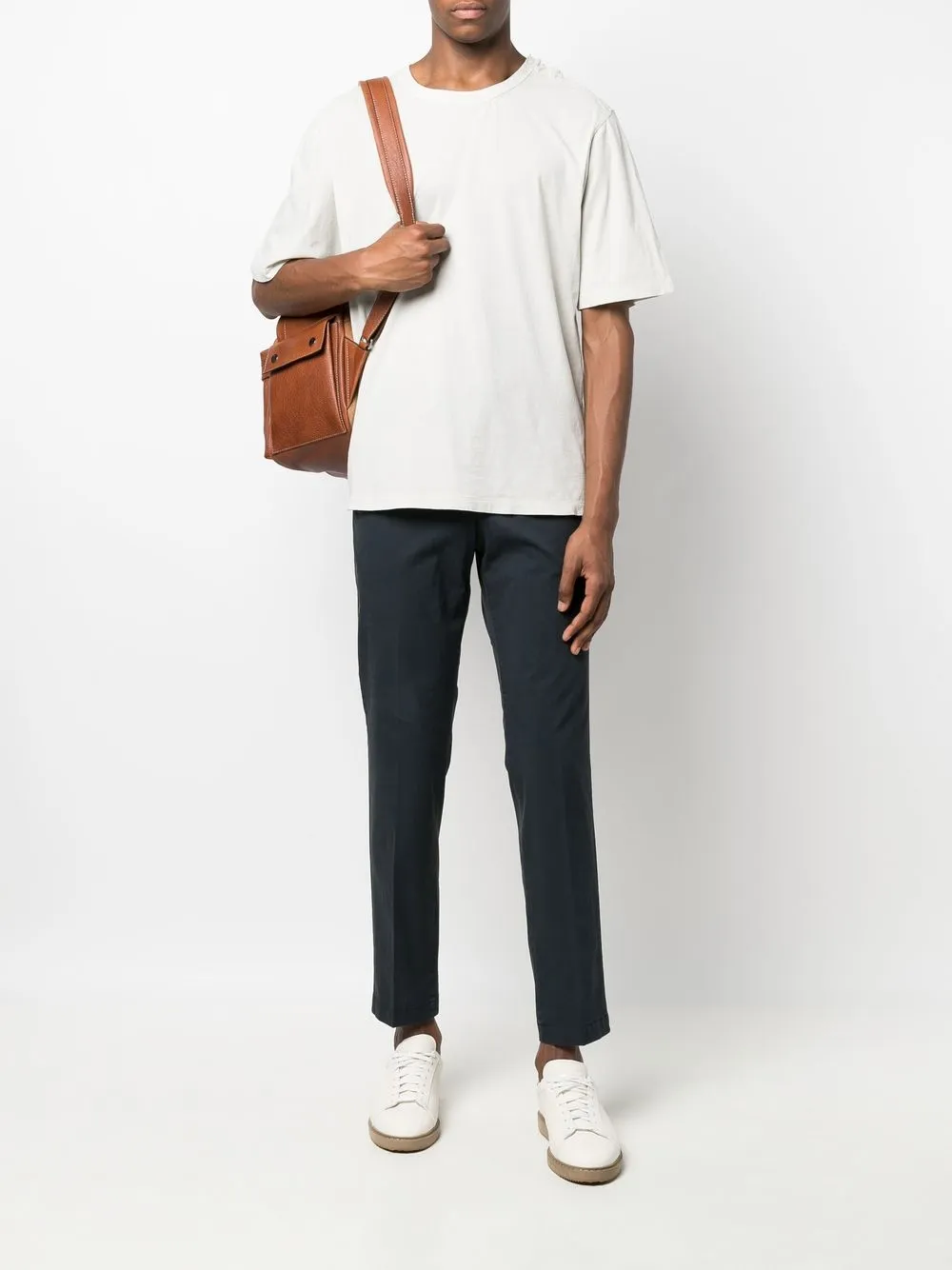 Officine Generale Katoenen T-shirt - Beige