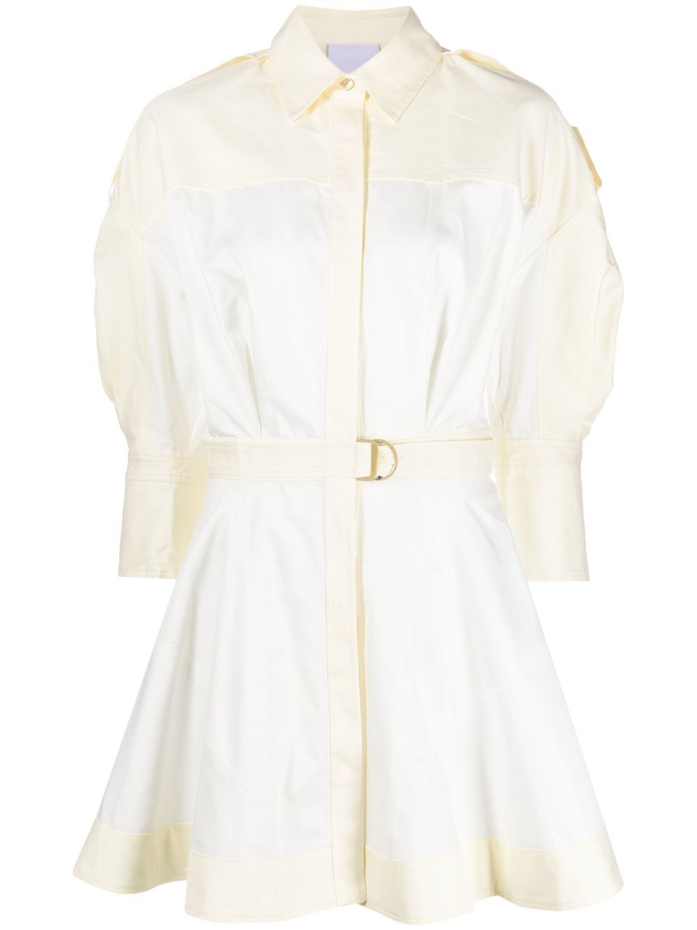 Acler puff-sleeve Belted Shirt Dress - Farfetch