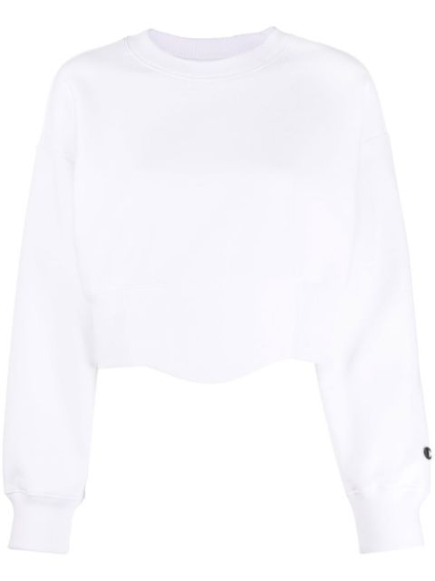 champion white cropped jumper