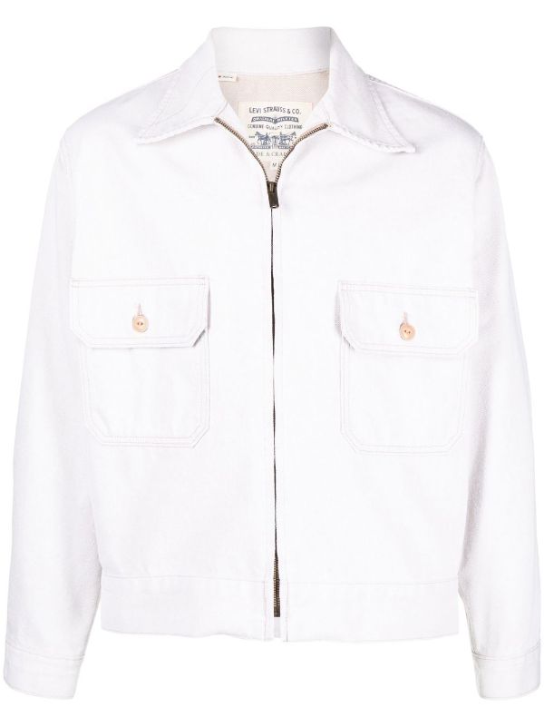 Levi's: Made & Crafted zip-up Denim Jacket - Farfetch