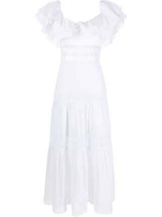 Charo Ruiz Ibiza lace-trim Maxi Dress - Farfetch