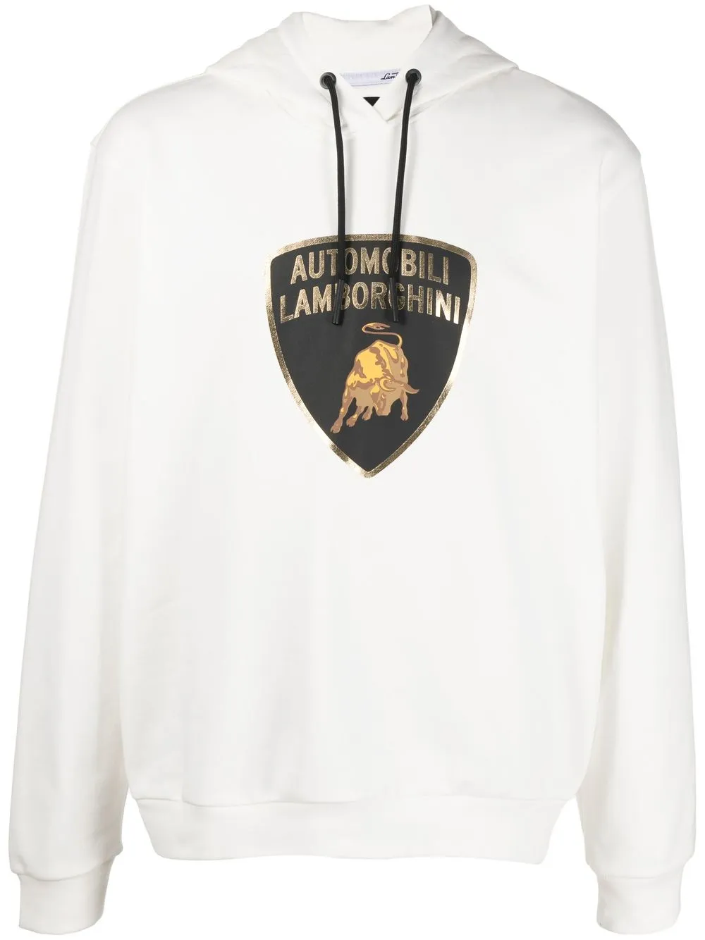

Automobili Lamborghini hoodie con logo estampado - Blanco