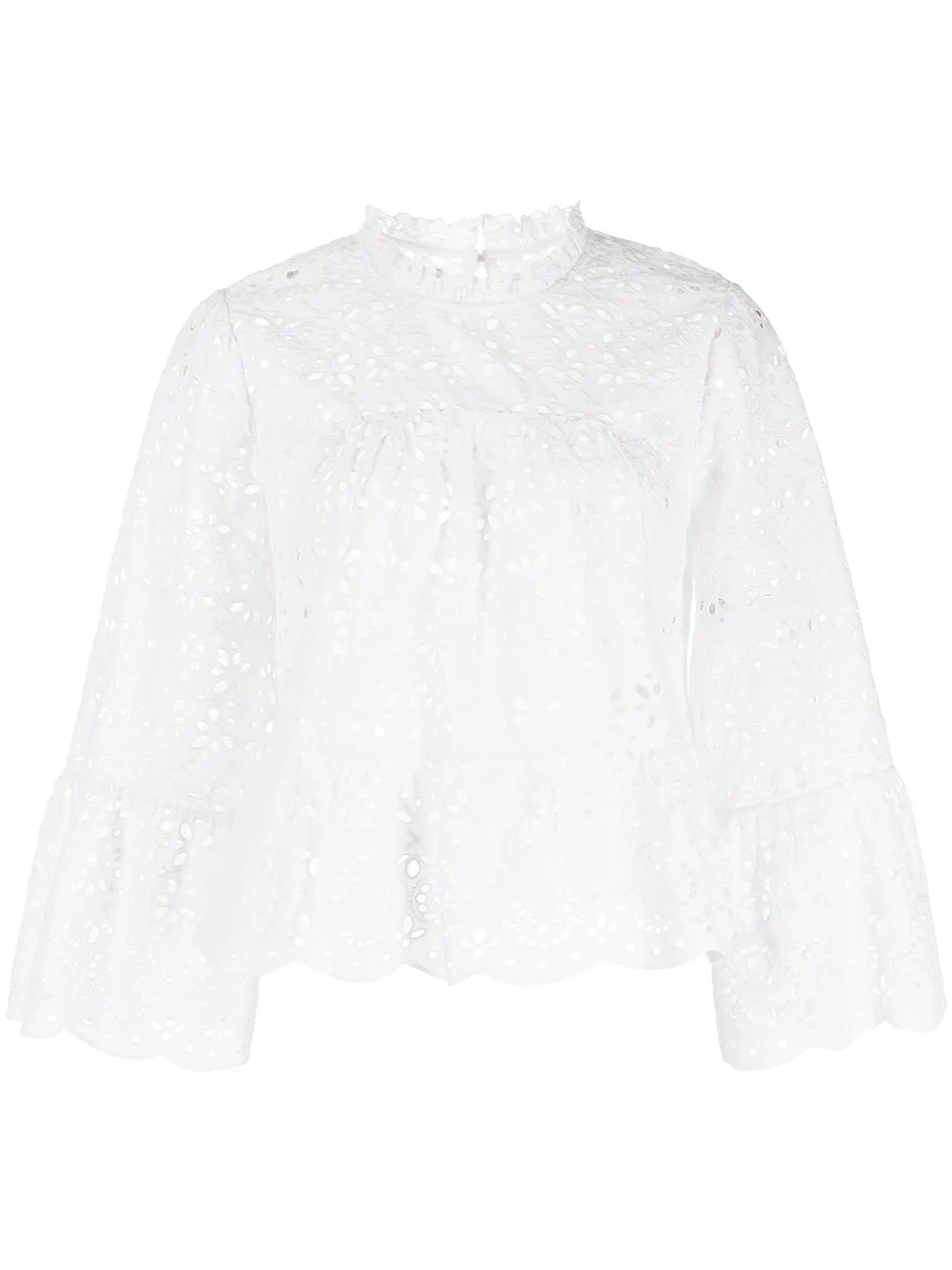

Veronica Beard Emmalyn eyelet top - White