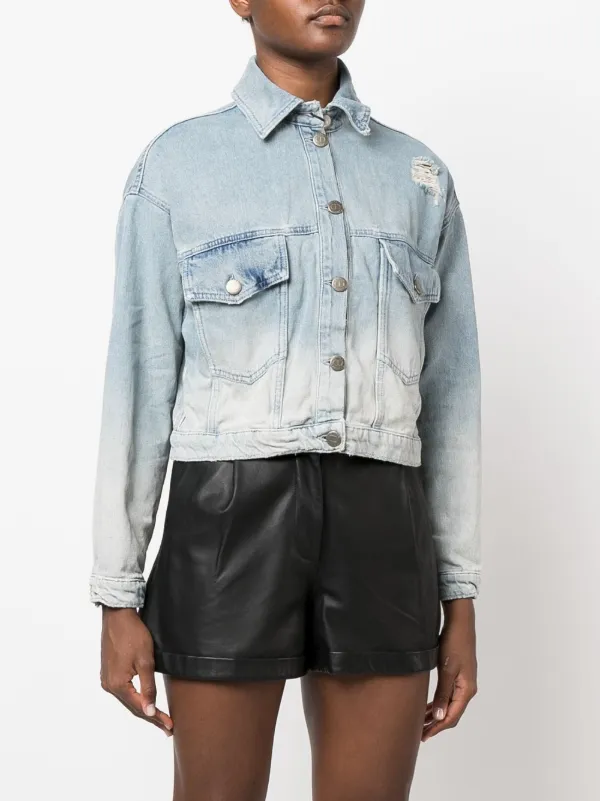 TWINSET Faded Denim Jacket - Farfetch