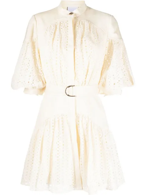 Acler Moore broderie-anglaise puff-sleeve dress