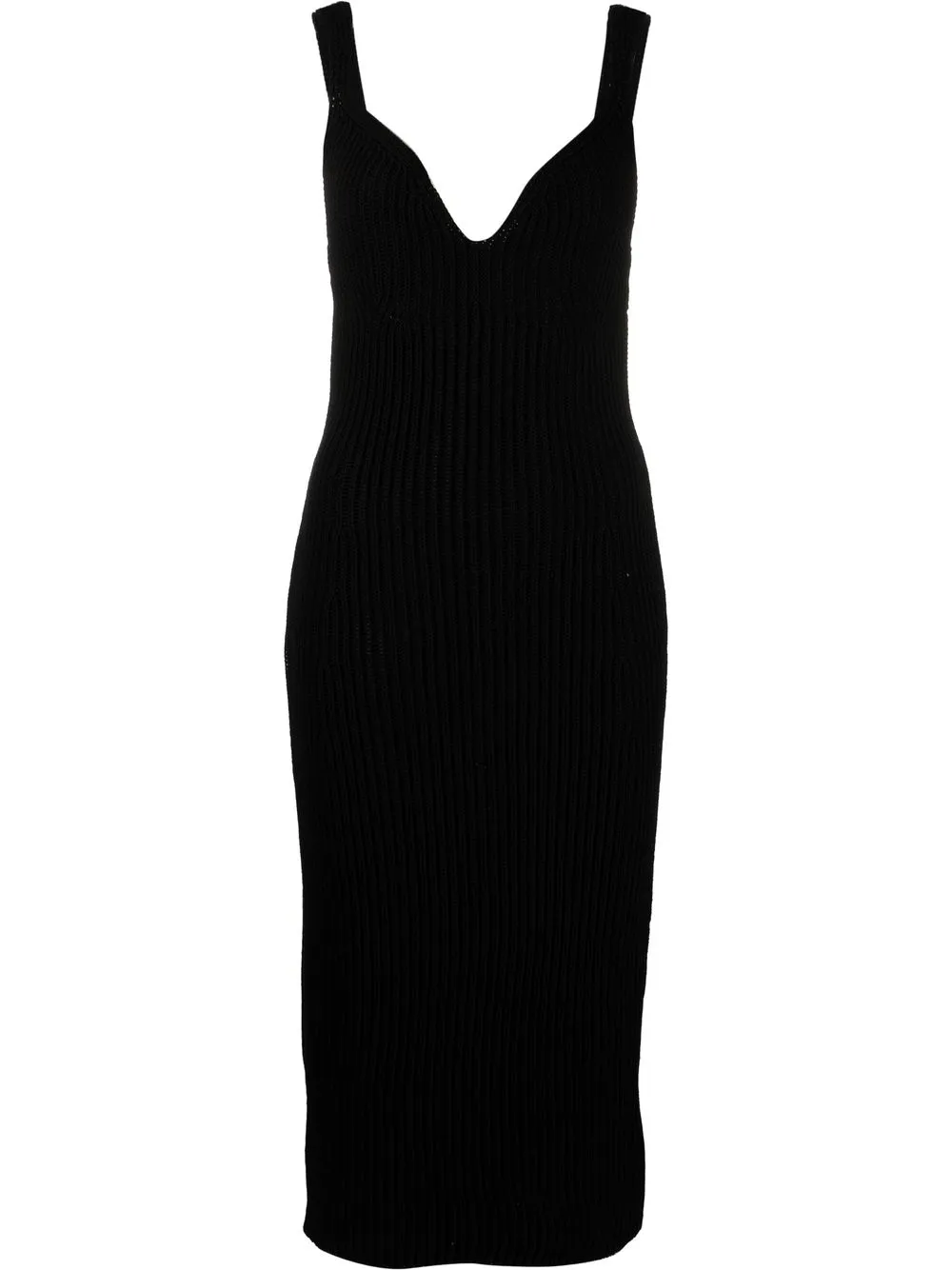 

KHAITE vestido tejido sin mangas - Negro