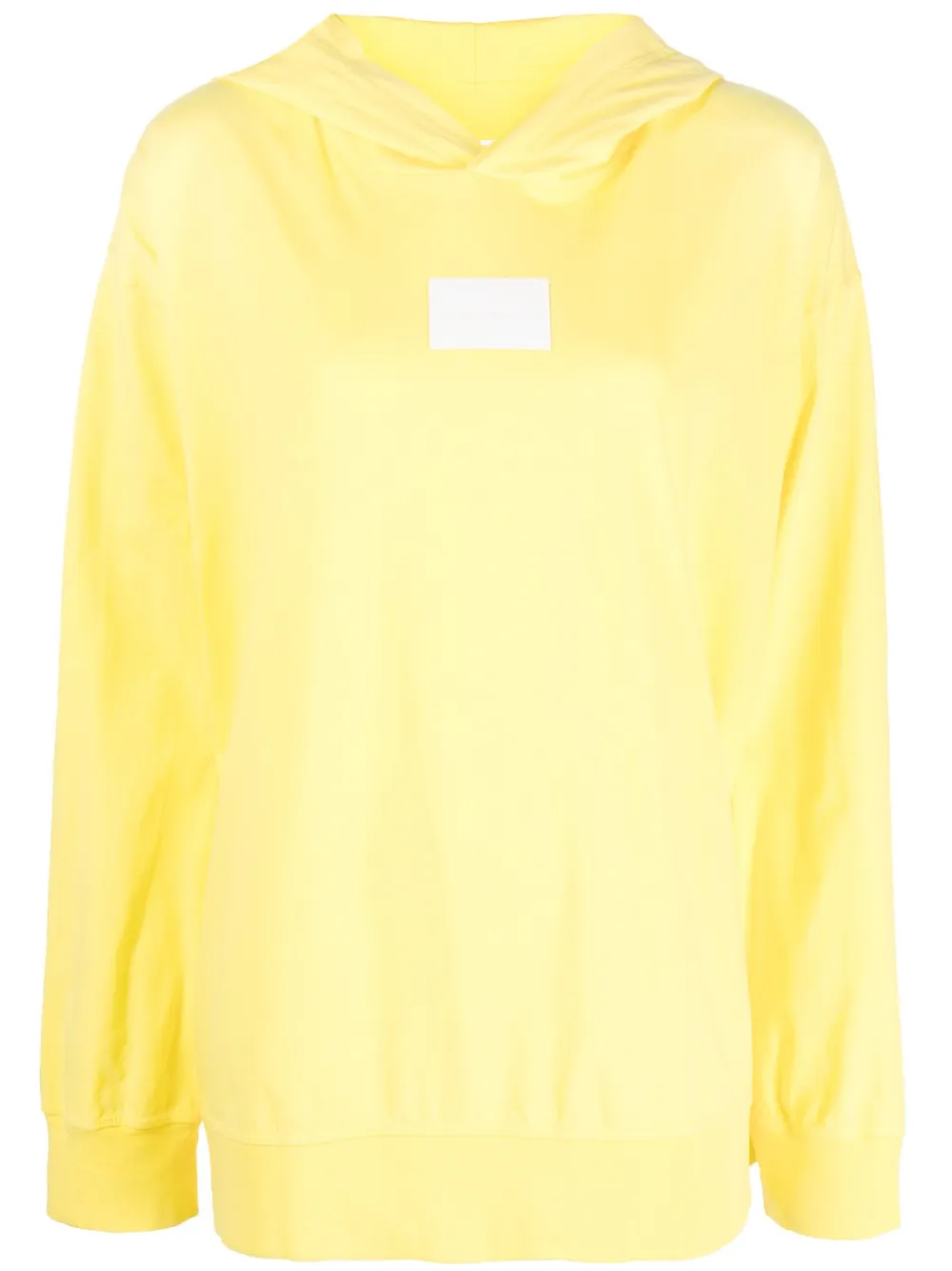 MM6 Maison Margiela hoodie con logo estampado - Amarillo