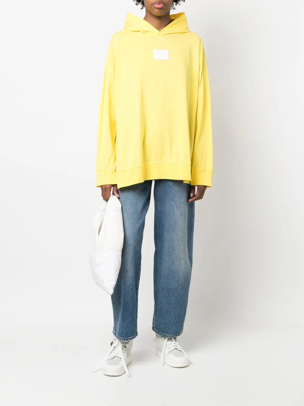MM6 Maison Margiela Hoodie met logoprint - Geel