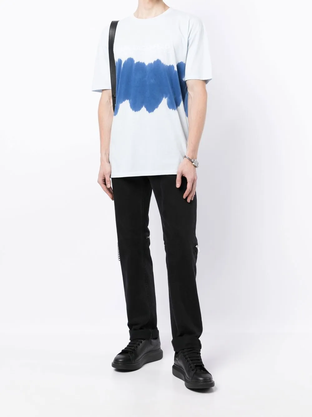 Karl Lagerfeld T-shirt met logoprint - Blauw
