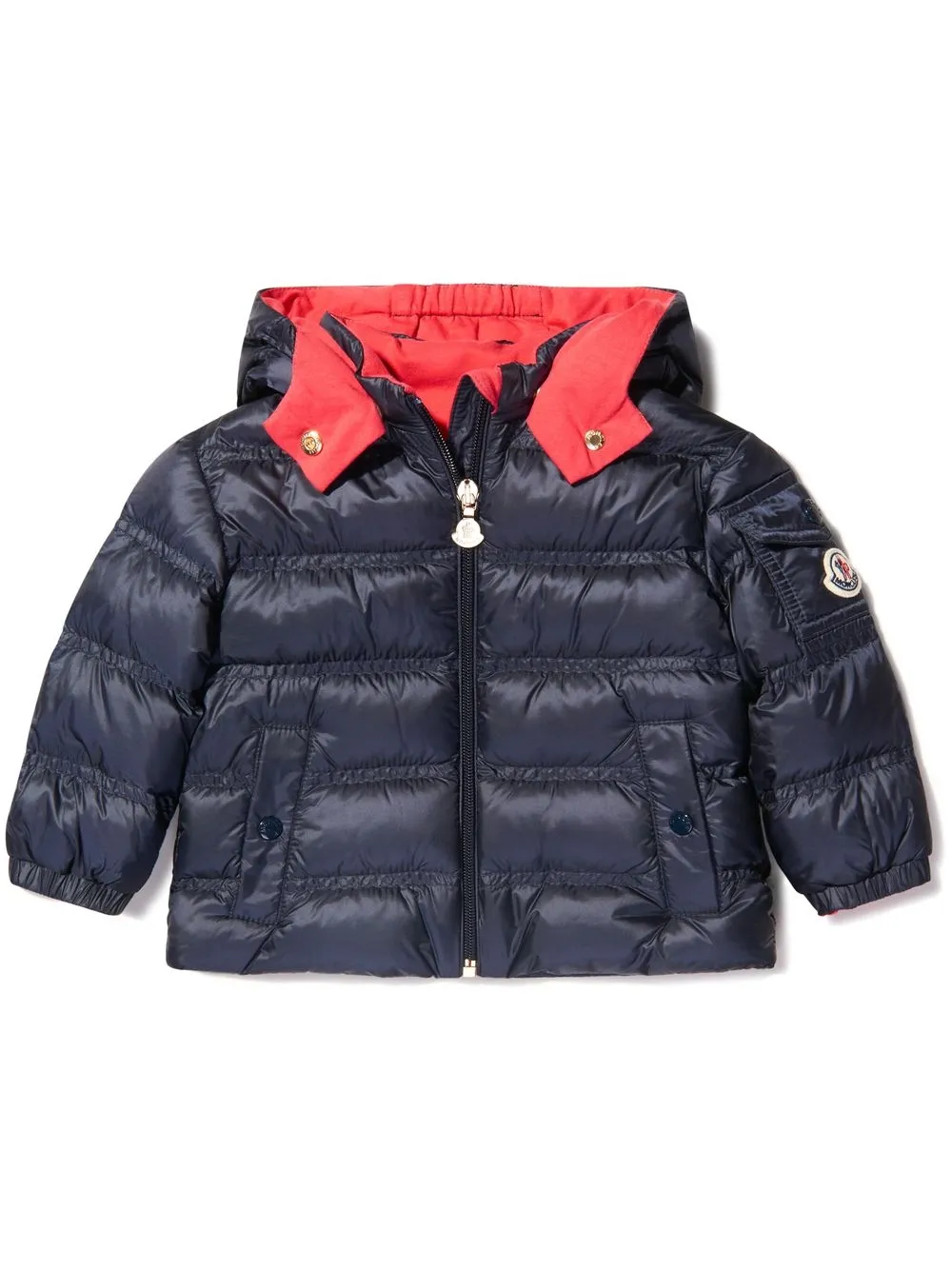 

Moncler Enfant chamarra capitonada con capucha - Azul