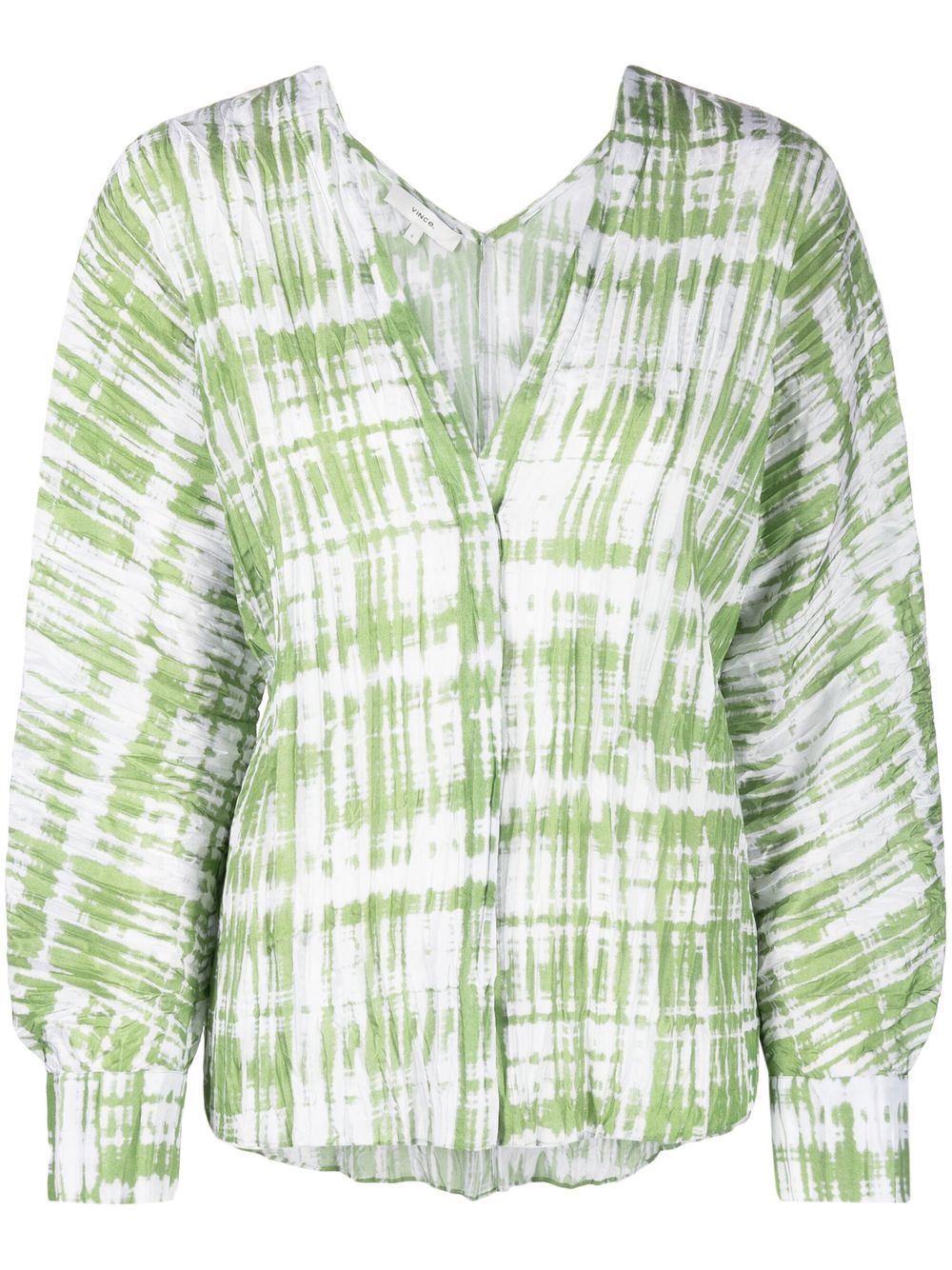 

Vince blusa con estampado tie-dye - Verde