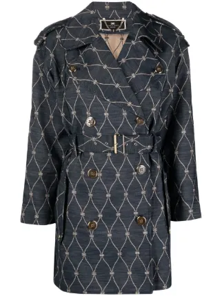 elisabetta franchi trench coat