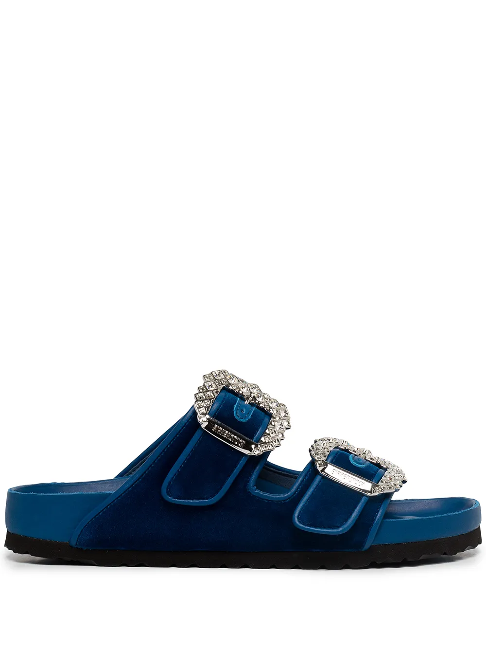 

Manolo Blahnik Arizona crystal-buckle detail sandals - Blue