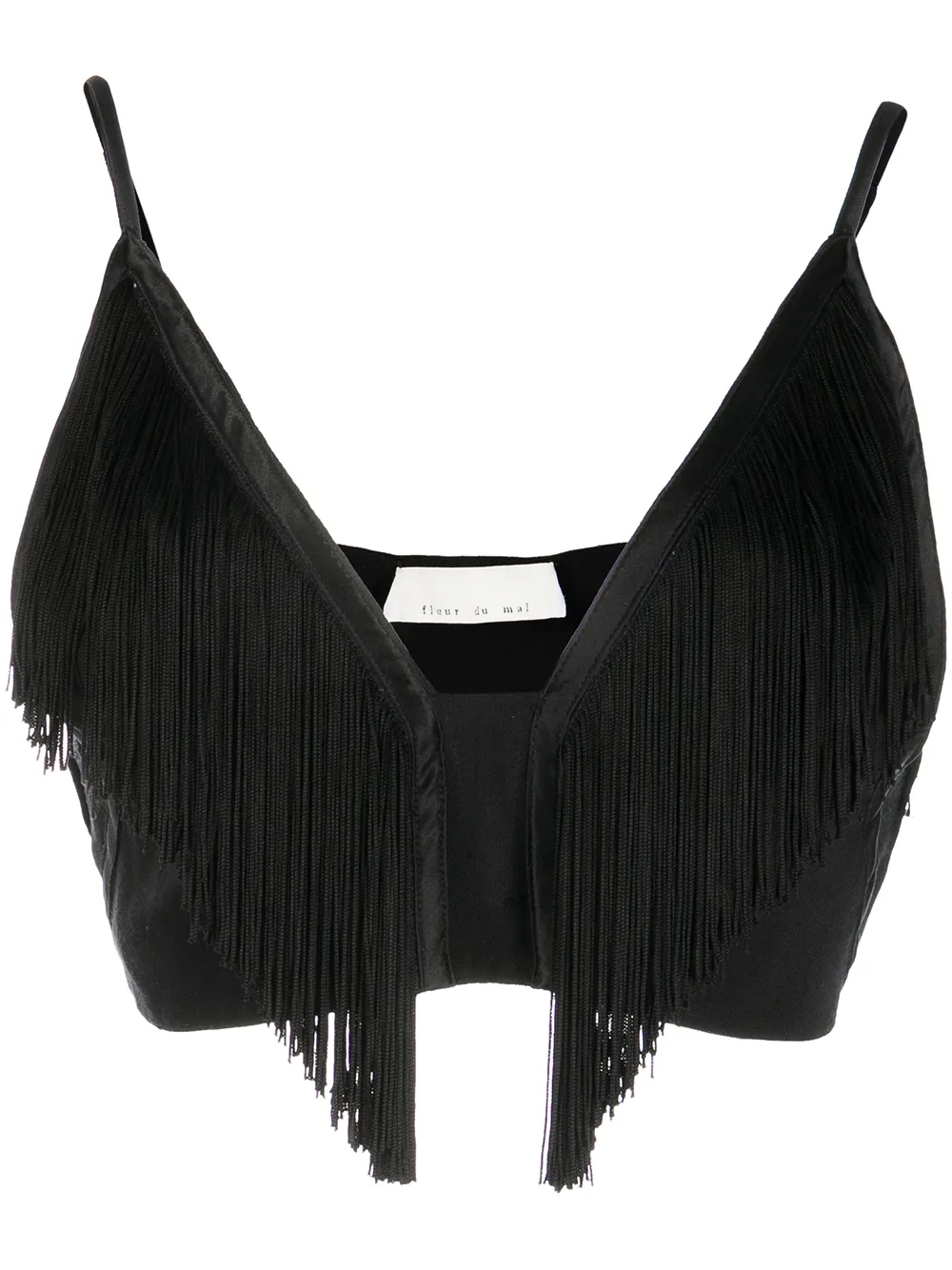 Fleur Du Mal Cropped Fringe Top - Farfetch