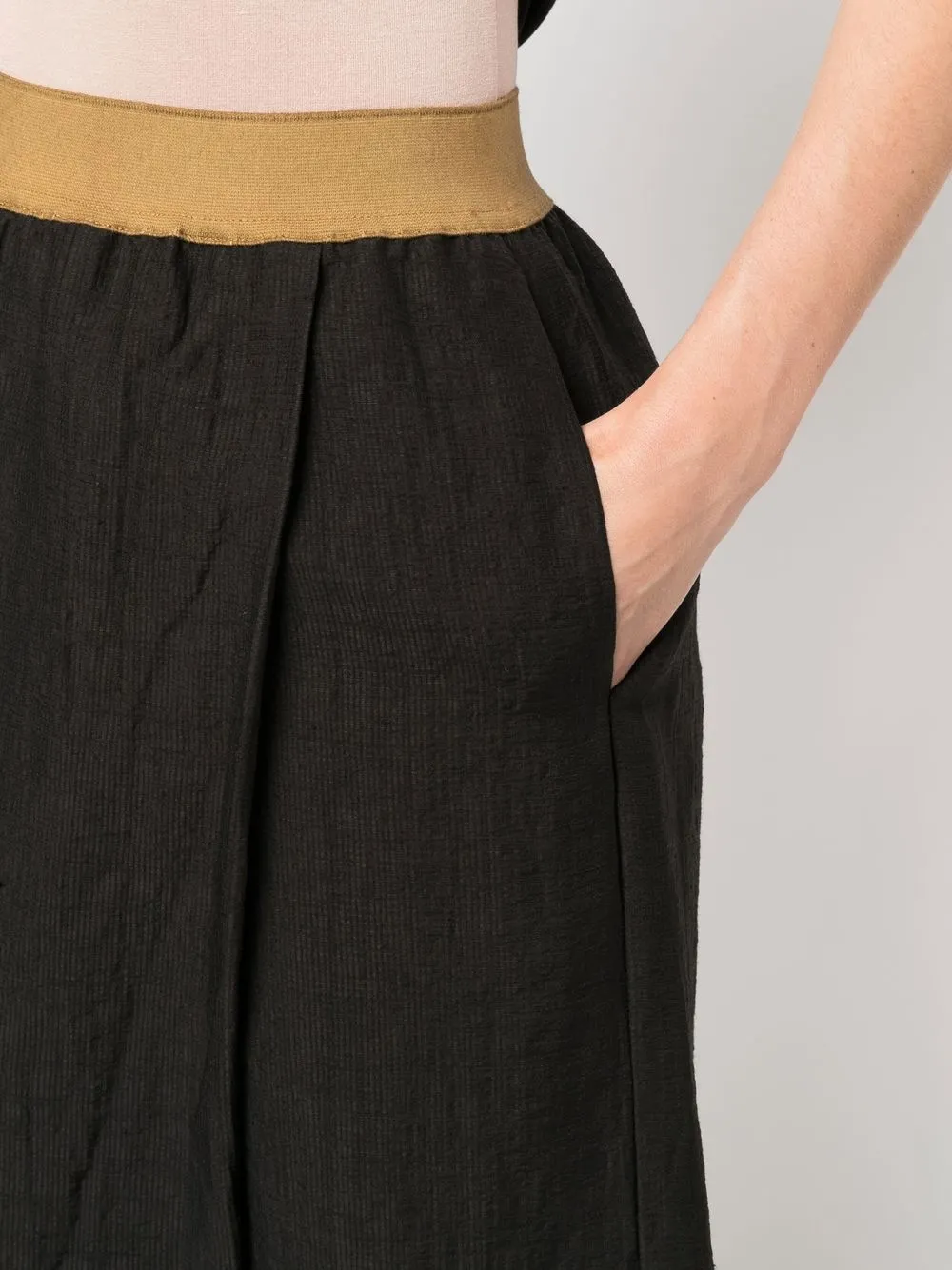 Uma Wang High-waist Wide-leg Trousers In Black