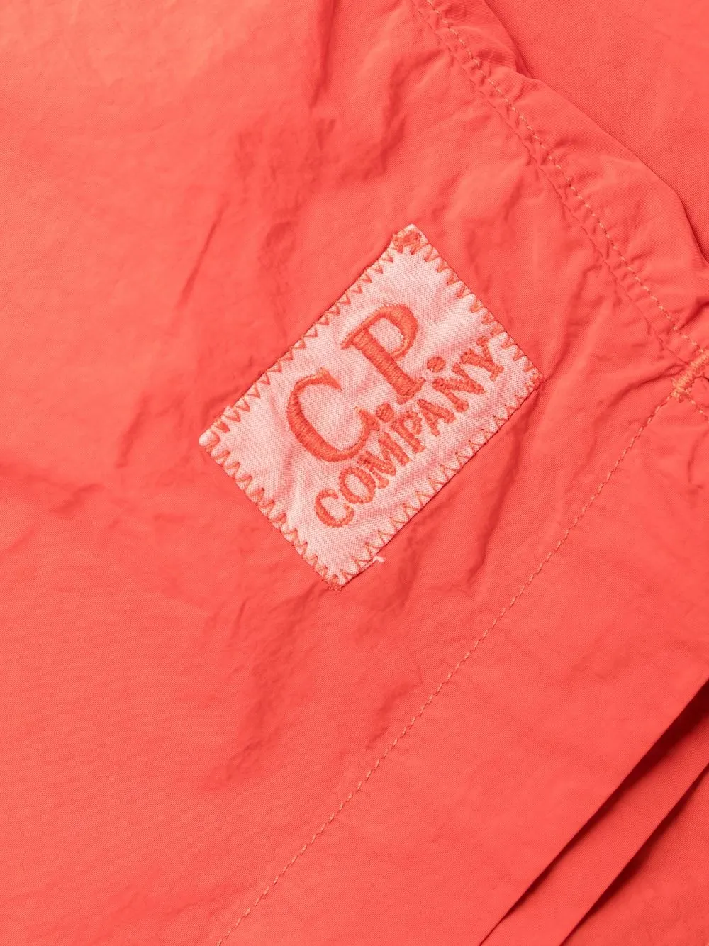 C.p. Company Logo-patch Swimming Shorts In Rot