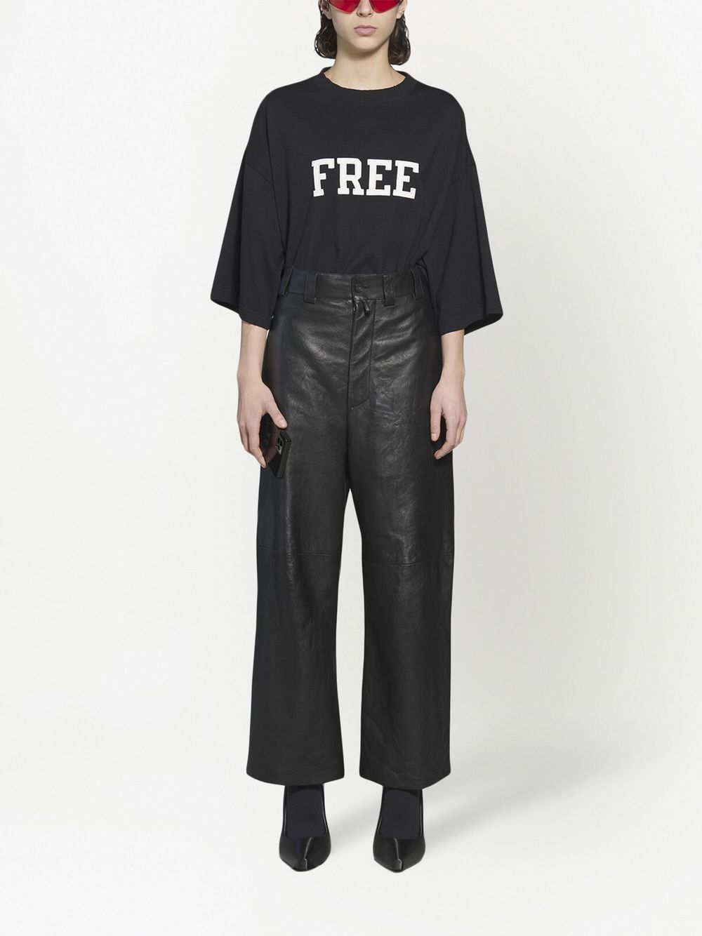 Balenciaga Straight broek - Zwart