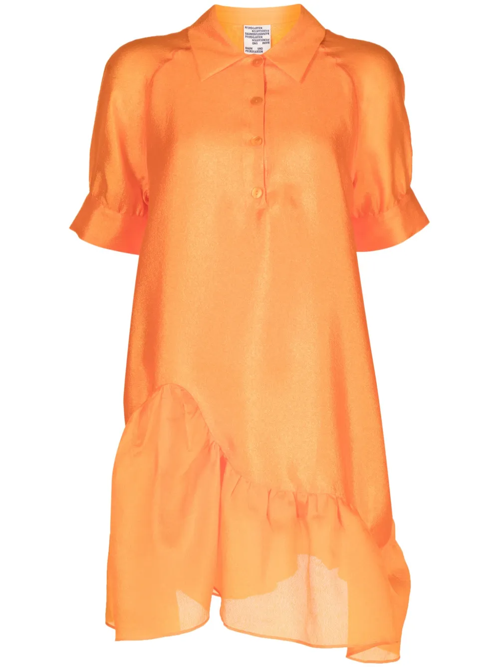 

Baum Und Pferdgarten Alani ruffled-hem min diress - Orange