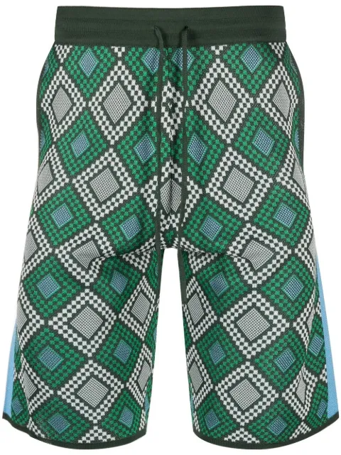 Ahluwalia Dhoom jacquard patterned shorts