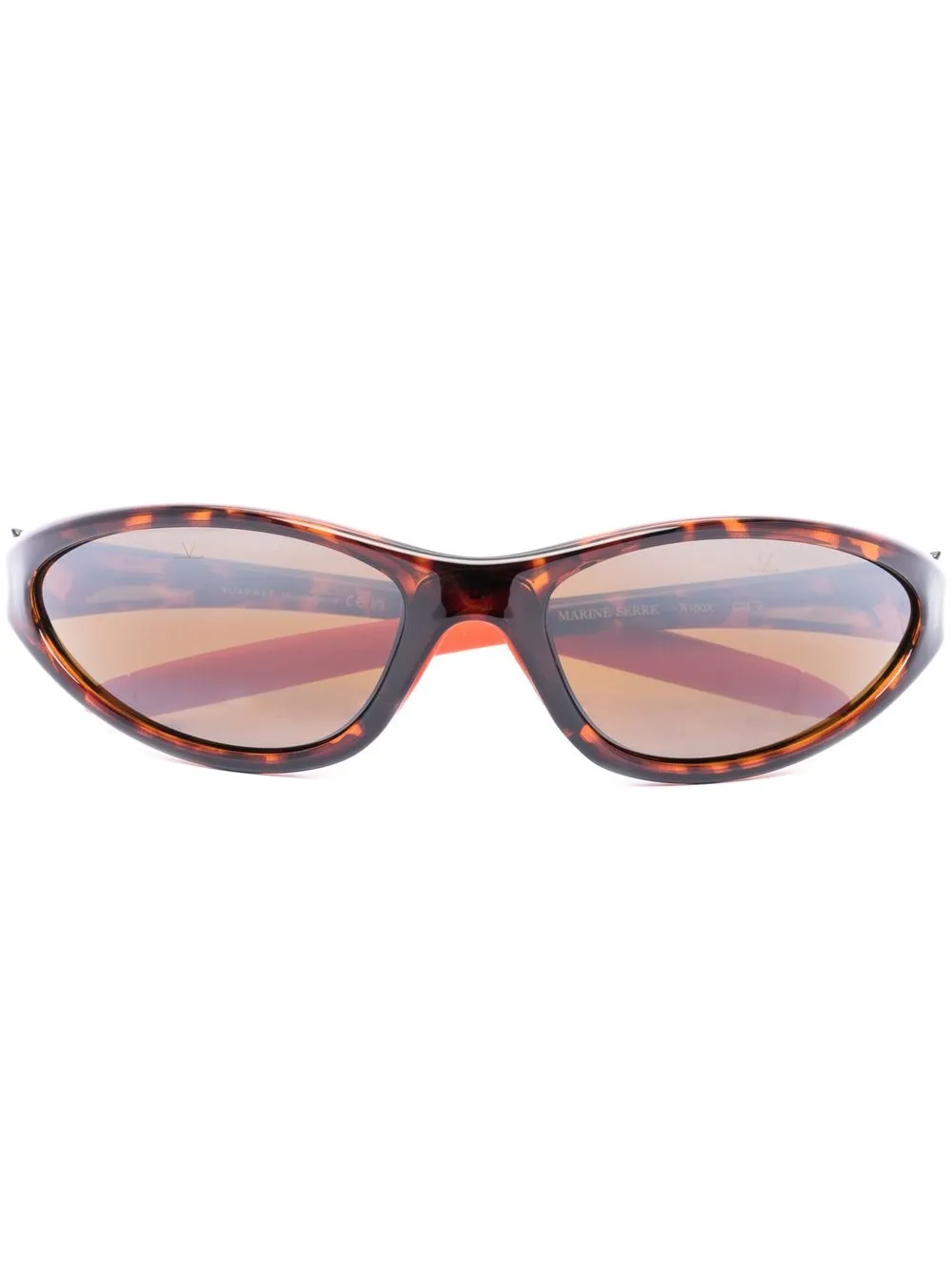 

Marine Serre lentes de sol con armazón oval de MARINE SERRE x Vuarnet Swir - Naranja