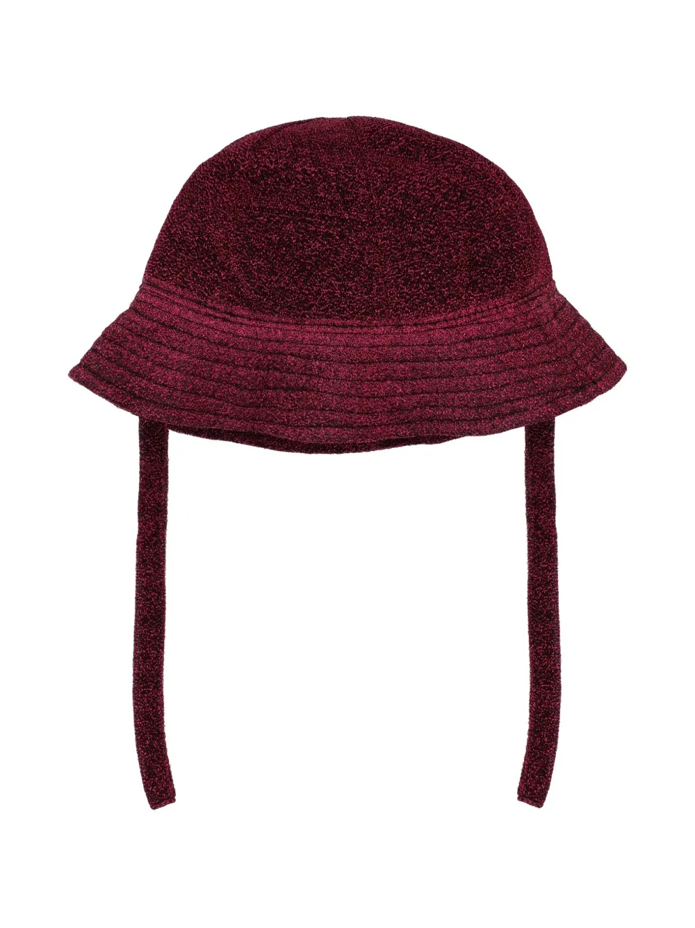 Oseree Kids metallic tie-fastening hat - Rouge
