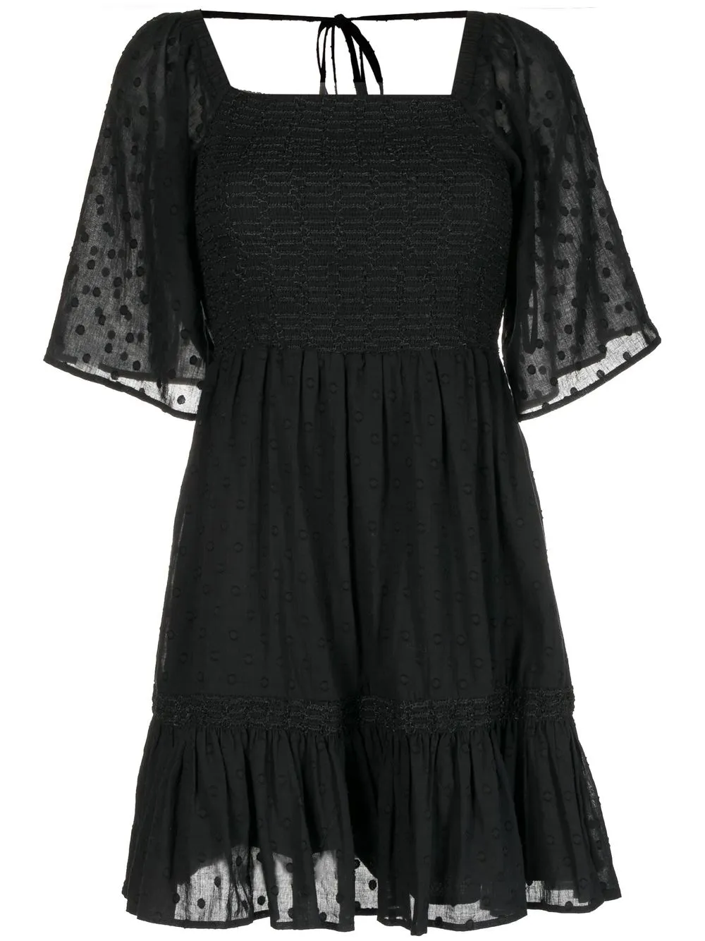 

We Are Kindred smocked-detail mini dress - Black