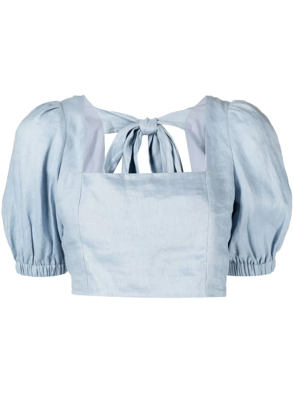 

We Are Kindred blusa Lucia con cuello cuadrado - Azul