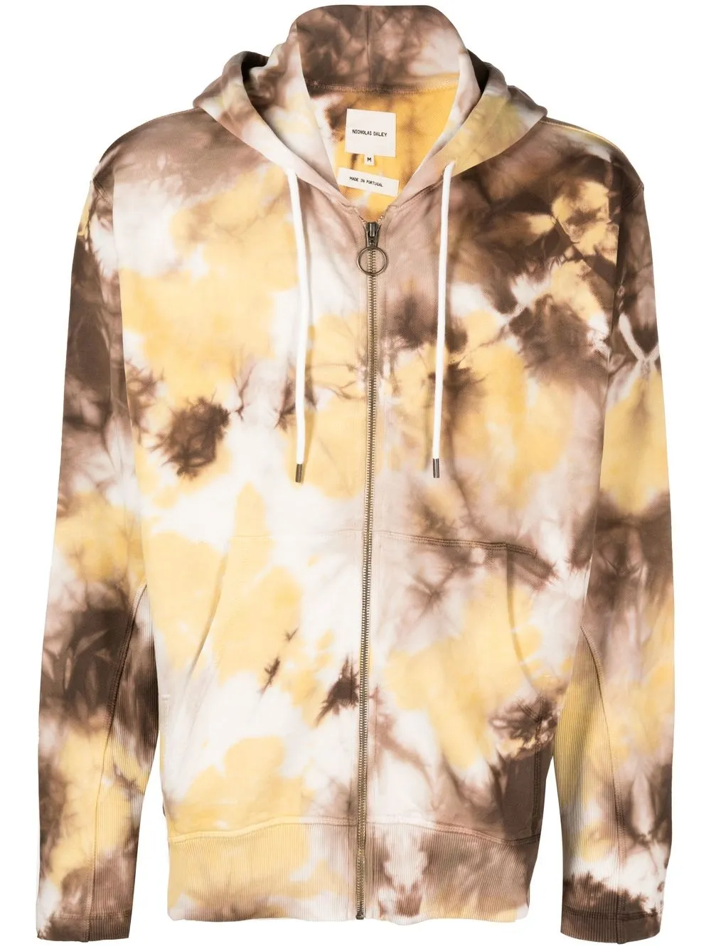 Nicholas Daley Batik tie-dye hoodie - Yellow