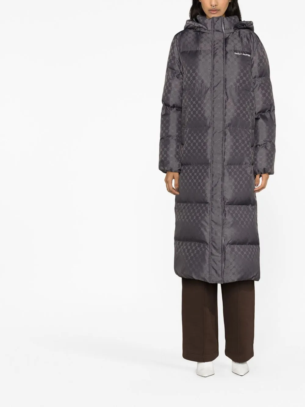 New York Monogram Jacquard Puffer Jacket