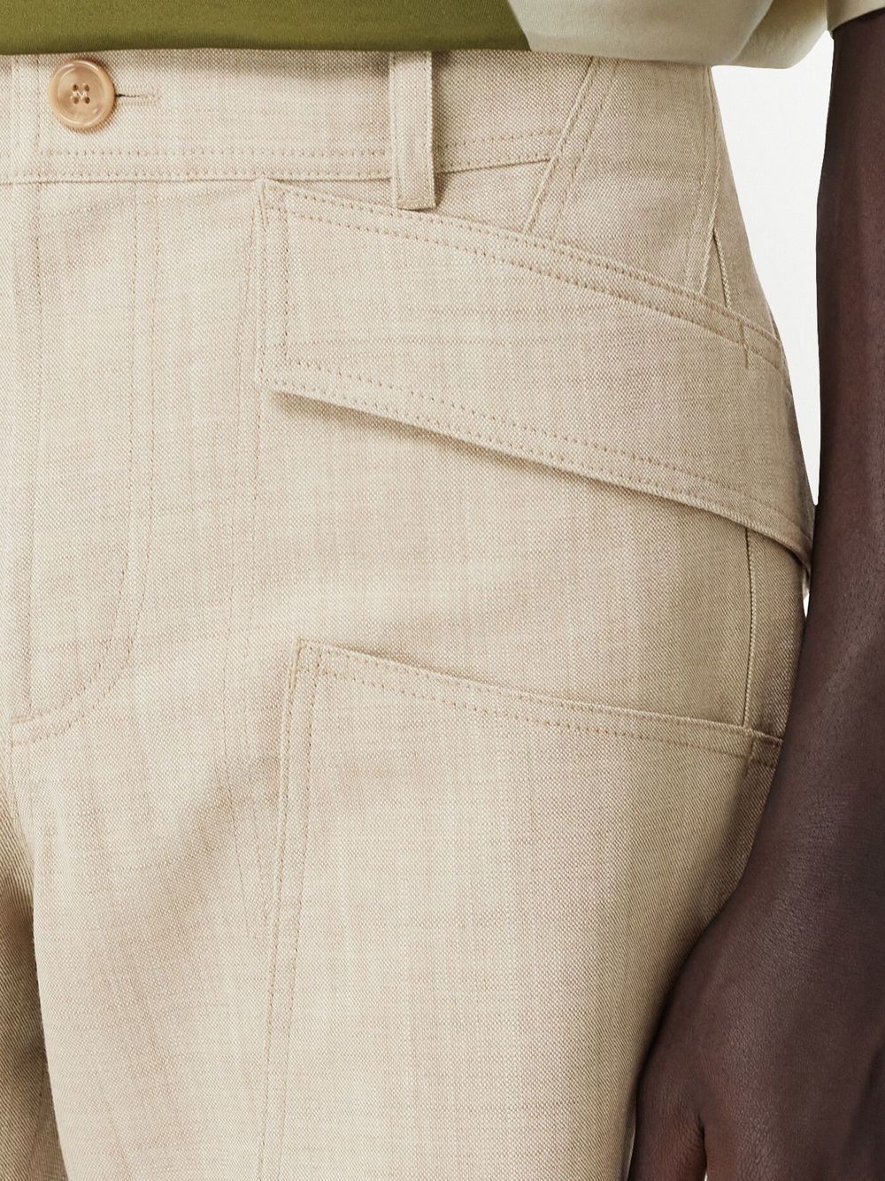 Cheap Burberry cuff-detail Bermuda shorts Men