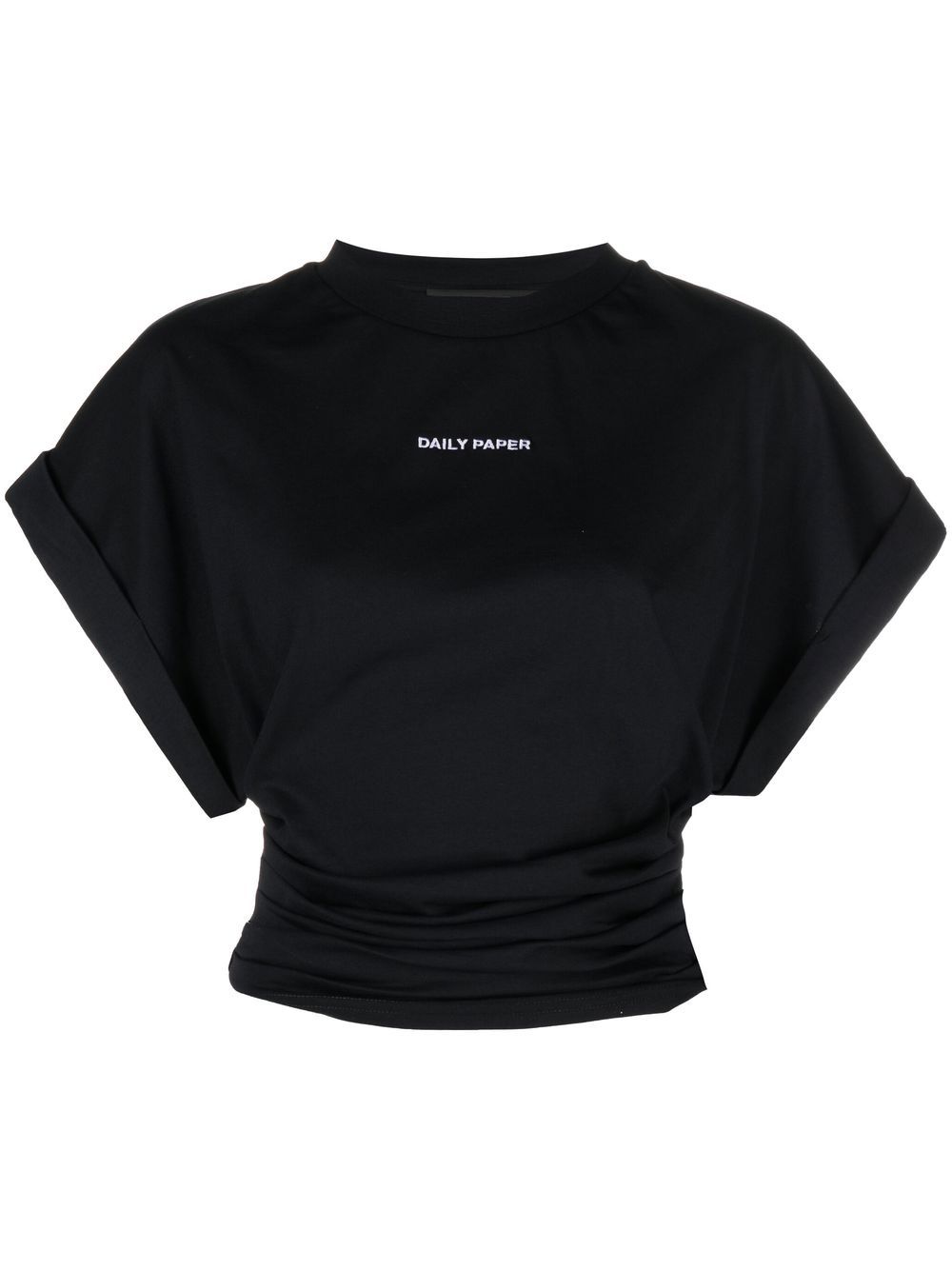 

Daily Paper playera corta con logo bordado - Negro