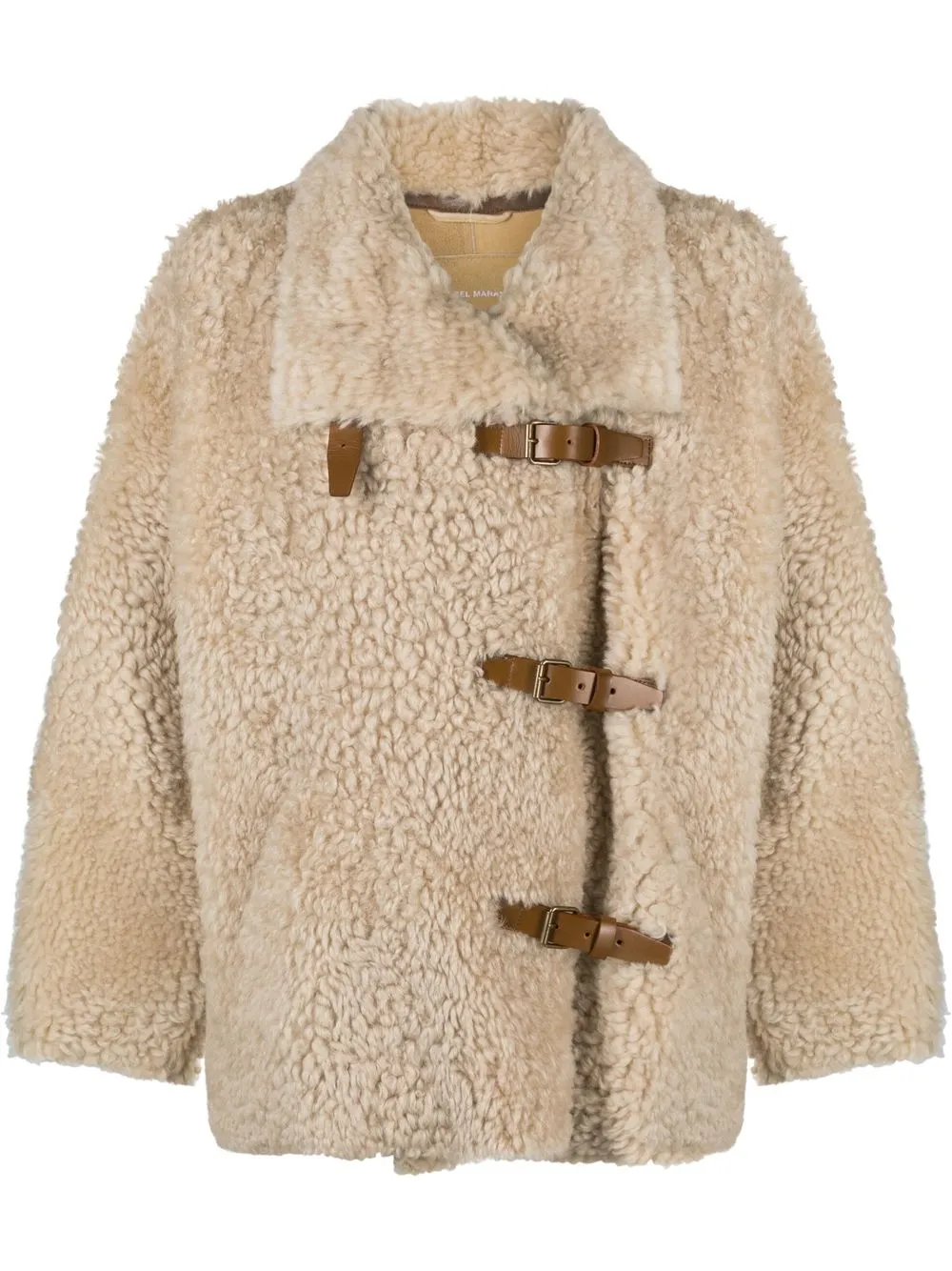 

Isabel Marant Bealila buckle-fastening shearling jacket - Neutrals
