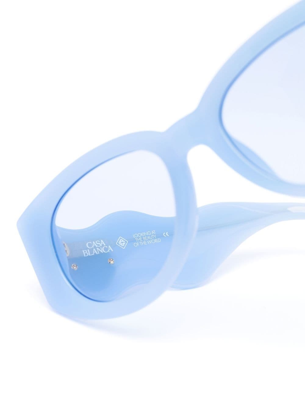 CASA BLANCA 100129 BLACK & BABY BLUE EW028C1 WOMENS SUNGLASSES SIZE  54-21-140