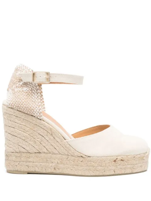 Castañer woven wedge-heel espadrilles