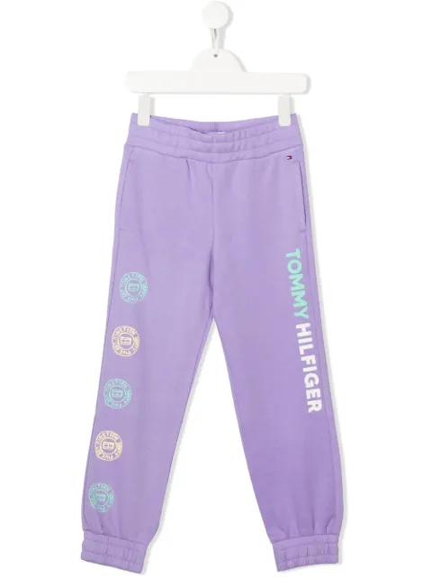 Tommy Hilfiger Junior logo print track pants