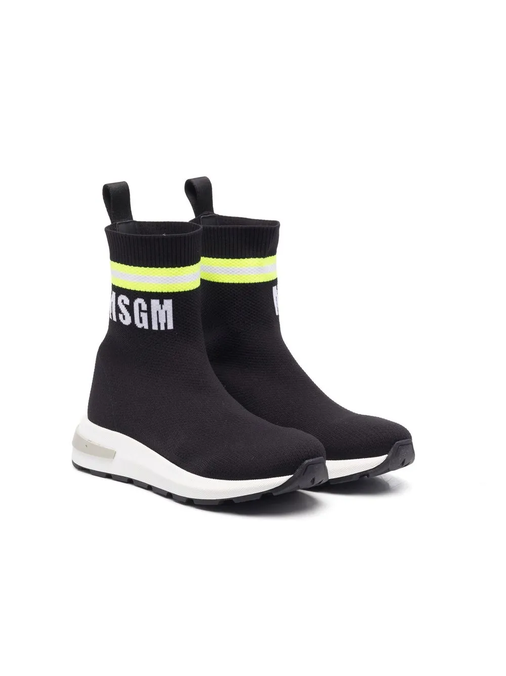 

MSGM Kids pull-on high-top sneakers - Black