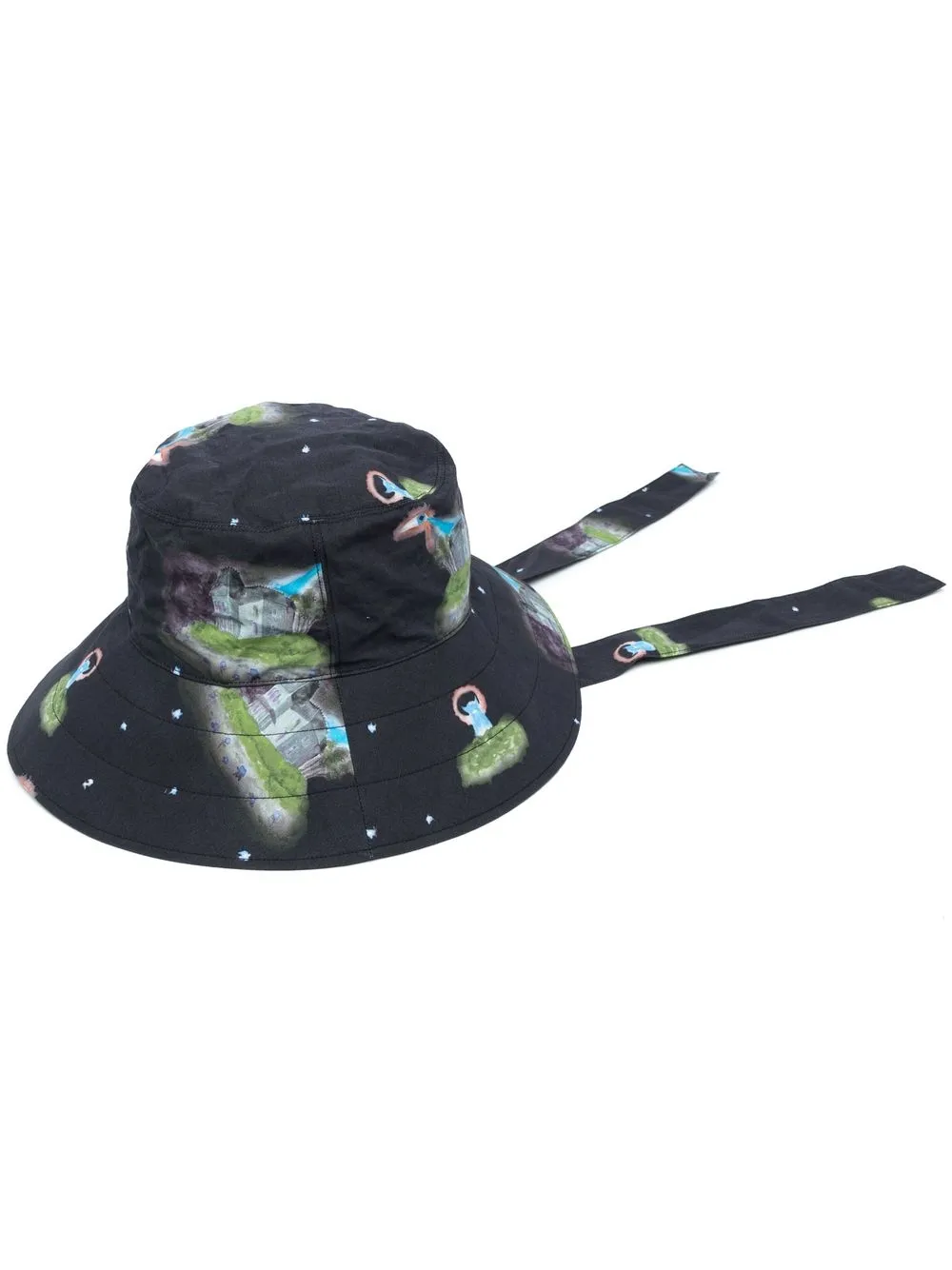 

Undercover gorro de pescador con estampado gráfico - Negro