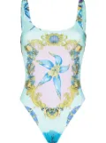 Versace Trésor de la Mer-print swimsuit - Blue