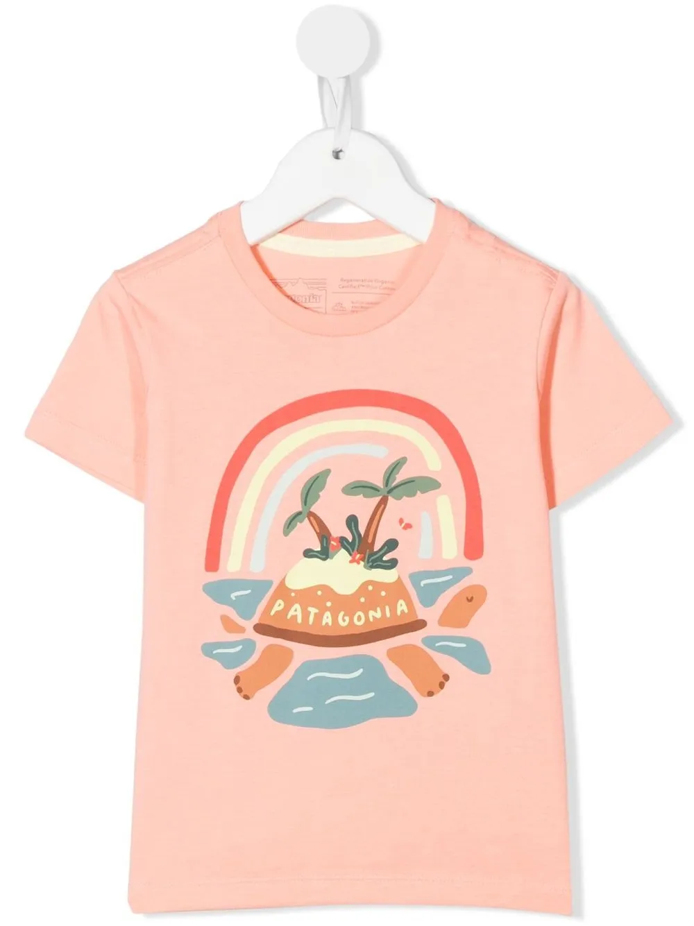 

Patagonia Kids playera con estampado gráfico - Rosado