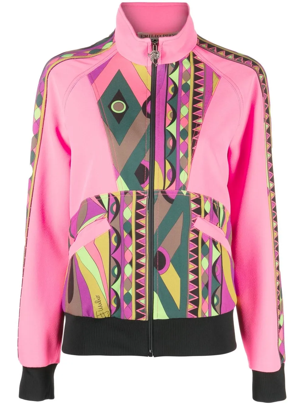 

PUCCI Rombi-print track jacket - Pink