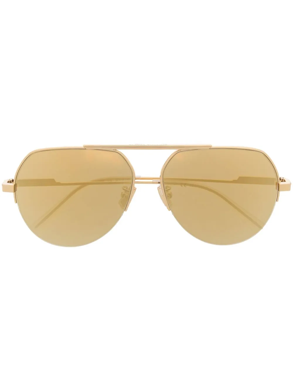 

Bottega Veneta Eyewear lentes de sol Bv1150s con armazón estilo piloto - Dorado