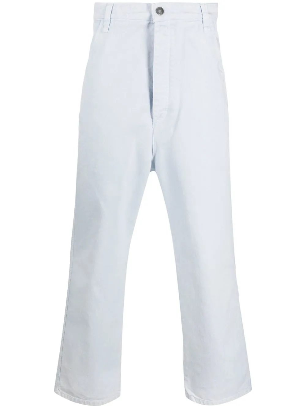 

AMI Paris five-pocket cotton straight-leg trousers - Blue